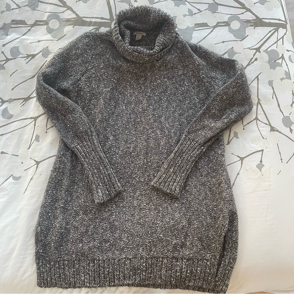 Caslon knubby sweater tunic with turtleneck